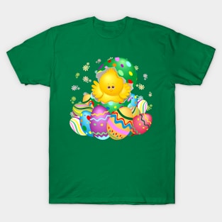 Easter Chick Cute Character T-Shirt